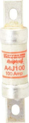 Ferraz Shawmut - 300 VDC, 600 VAC, 100 Amp, Fast-Acting General Purpose Fuse - Clip Mount, 4-5/8" OAL, 100 at DC, 200 at AC kA Rating, 1-1/8" Diam - Apex Tool & Supply