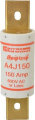 Ferraz Shawmut - 300 VDC, 600 VAC, 150 Amp, Fast-Acting General Purpose Fuse - Clip Mount, 5-3/4" OAL, 100 at DC, 200 at AC kA Rating, 1-5/8" Diam - Apex Tool & Supply