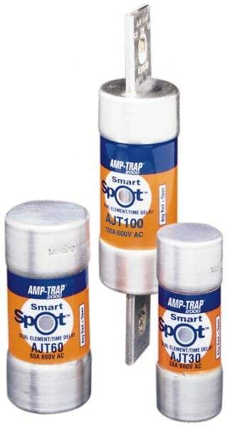Ferraz Shawmut - 500 VDC, 600 VAC, 400 Amp, Time Delay General Purpose Fuse - Clip Mount, 7-1/8" OAL, 100 at DC, 200 at AC, 300 (Self-Certified) kA Rating, 2-1/8" Diam - Apex Tool & Supply