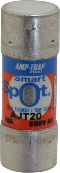Ferraz Shawmut - 500 VDC, 600 VAC, 20 Amp, Time Delay General Purpose Fuse - Clip Mount, 2-1/4" OAL, 100 at DC, 200 at AC, 300 (Self-Certified) kA Rating, 13/16" Diam - Apex Tool & Supply