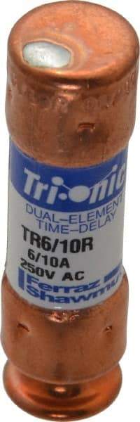 Ferraz Shawmut - 250 VAC/VDC, 0.6 Amp, Time Delay General Purpose Fuse - Clip Mount, 50.8mm OAL, 20 at DC, 200 at AC kA Rating, 9/16" Diam - Apex Tool & Supply