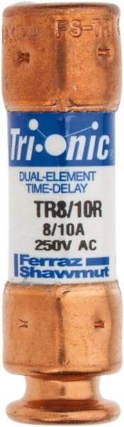 Ferraz Shawmut - 250 VAC/VDC, 0.8 Amp, Time Delay General Purpose Fuse - Clip Mount, 50.8mm OAL, 20 at DC, 200 at AC kA Rating, 9/16" Diam - Apex Tool & Supply