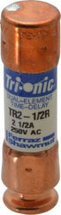 Ferraz Shawmut - 250 VAC/VDC, 2.5 Amp, Time Delay General Purpose Fuse - Clip Mount, 50.8mm OAL, 20 at DC, 200 at AC kA Rating, 9/16" Diam - Apex Tool & Supply