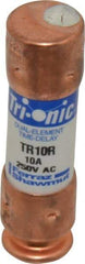 Ferraz Shawmut - 160 VDC, 250 VAC, 10 Amp, Time Delay General Purpose Fuse - Clip Mount, 50.8mm OAL, 20 at DC, 200 at AC kA Rating, 9/16" Diam - Apex Tool & Supply