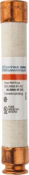 Ferraz Shawmut - 600 VAC/VDC, 2.25 Amp, Time Delay General Purpose Fuse - Clip Mount, 127mm OAL, 20 at DC, 200 at AC kA Rating, 13/16" Diam - Apex Tool & Supply