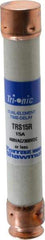 Ferraz Shawmut - 300 VDC, 600 VAC, 15 Amp, Time Delay General Purpose Fuse - Clip Mount, 127mm OAL, 20 at DC, 200 at AC kA Rating, 13/16" Diam - Apex Tool & Supply