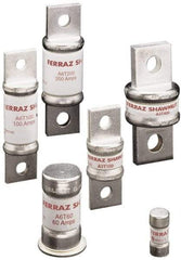 Ferraz Shawmut - 300 VDC, 600 VAC, 700 Amp, Fast-Acting General Purpose Fuse - Bolt-on Mount, 4-21/64" OAL, 100 at DC, 200 at AC kA Rating, 2-1/2" Diam - Apex Tool & Supply