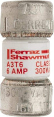 Ferraz Shawmut - 160 VDC, 300 VAC, 6 Amp, Fast-Acting General Purpose Fuse - Clip Mount, 7/8" OAL, 200 at AC, 50 at DC kA Rating, 13/32" Diam - Apex Tool & Supply