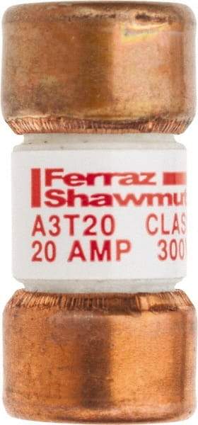 Ferraz Shawmut - 160 VDC, 300 VAC, 20 Amp, Fast-Acting General Purpose Fuse - Clip Mount, 7/8" OAL, 200 at AC, 50 at DC kA Rating, 13/32" Diam - Apex Tool & Supply
