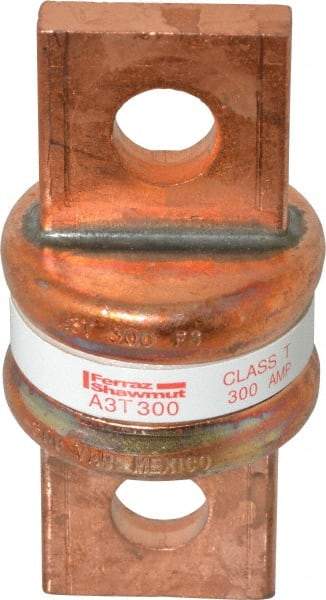 Ferraz Shawmut - 160 VDC, 300 VAC, 300 Amp, Fast-Acting General Purpose Fuse - Bolt-on Mount, 2-3/4" OAL, 200 at AC, 50 at DC kA Rating, 1-21/64" Diam - Apex Tool & Supply