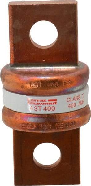 Ferraz Shawmut - 160 VDC, 300 VAC, 400 Amp, Fast-Acting General Purpose Fuse - Bolt-on Mount, 2-3/4" OAL, 200 at AC, 50 at DC kA Rating, 1-21/64" Diam - Apex Tool & Supply