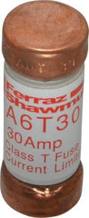 Ferraz Shawmut - 300 VDC, 600 VAC, 30 Amp, Fast-Acting General Purpose Fuse - Clip Mount, 1-1/2" OAL, 100 at DC, 200 at AC kA Rating, 9/16" Diam - Apex Tool & Supply