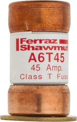 Ferraz Shawmut - 300 VDC, 600 VAC, 45 Amp, Fast-Acting General Purpose Fuse - Clip Mount, 1-9/16" OAL, 100 at DC, 200 at AC kA Rating, 13/16" Diam - Apex Tool & Supply