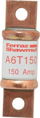 Ferraz Shawmut - 300 VDC, 600 VAC, 150 Amp, Fast-Acting General Purpose Fuse - Bolt-on Mount, 3-1/4" OAL, 100 at DC, 200 at AC kA Rating, 1-1/16" Diam - Apex Tool & Supply