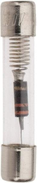 Ferraz Shawmut - 250 VAC, 0.1 Amp, Time Delay Miniature Glass Fuse - Clip Mount, 1-1/4" OAL, 1/4" Diam - Apex Tool & Supply