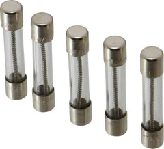 Ferraz Shawmut - 250 VAC, 5 Amp, Time Delay Miniature Glass Fuse - Clip Mount, 1-1/4" OAL, 1/4" Diam - Apex Tool & Supply