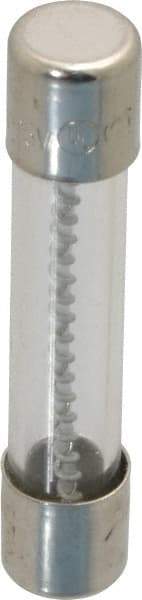 Ferraz Shawmut - 125 VAC, 10 Amp, Time Delay Miniature Glass Fuse - Clip Mount, 1-1/4" OAL, 10 at AC kA Rating, 1/4" Diam - Apex Tool & Supply