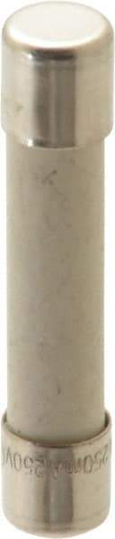 Ferraz Shawmut - 250 VAC, 0.25 Amp, Time Delay Miniature Ceramic Fuse - Clip Mount, 1-1/4" OAL, 1/4" Diam - Apex Tool & Supply