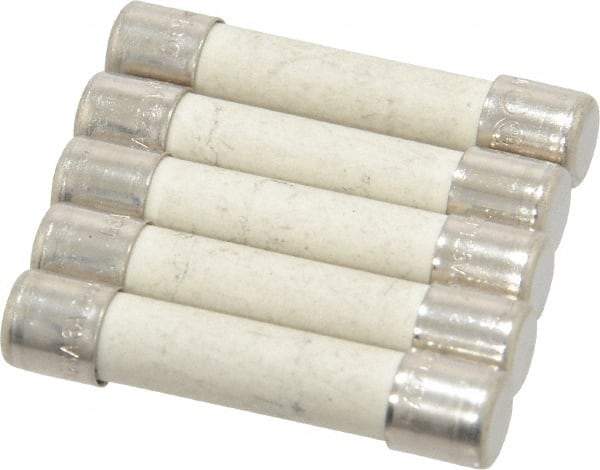 Ferraz Shawmut - 250 VAC, 3 Amp, Time Delay Miniature Ceramic Fuse - Clip Mount, 1-1/4" OAL, 1/4" Diam - Apex Tool & Supply