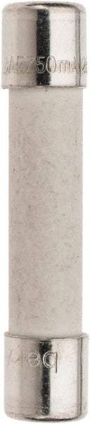 Ferraz Shawmut - 250 VAC, 0.75 Amp, Fast-Acting Miniature Ceramic Fuse - Clip Mount, 1-1/4" OAL, 1/4" Diam - Apex Tool & Supply
