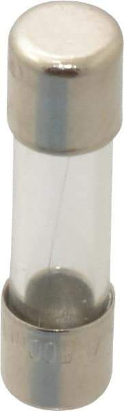 Value Collection - 250 VAC, 0.5 Amp, Fast-Acting Miniature Glass Fuse - Clip Mount, 20mm OAL, 5mm Diam - Apex Tool & Supply