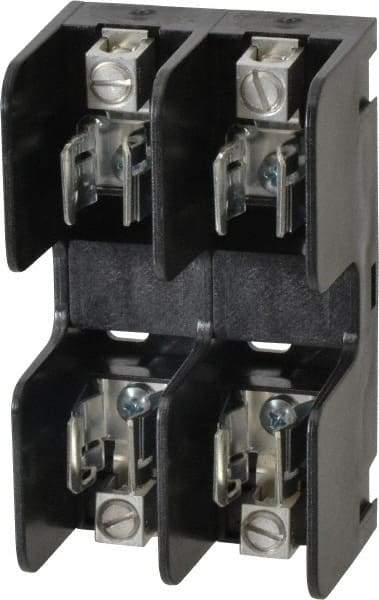 Ferraz Shawmut - 2 Pole, 250 VAC/VDC, 60 Amp, Screw Mount Fuse Block - 3 Inch Long x 2.03 Inch Wide x 1.38 Inch High Block - Apex Tool & Supply