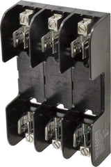 Ferraz Shawmut - 3 Pole, 14 to 2 AWG, 250/600 VAC/VDC, 30 Amp, Screw Mount Fuse Block - 5/16 Inch Diameter x 7 Inch Long x 4.55 Inch Wide x 2 Inch High Block - Apex Tool & Supply