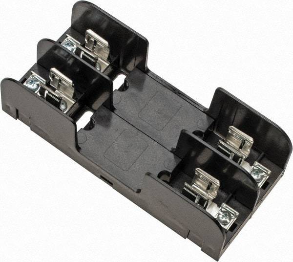 Ferraz Shawmut - 2 Pole, 10 to 14 AWG, 250/600 VAC/VDC, 30 Amp, Screw Mount Fuse Block - 5/16 Inch Diameter x 7 Inch Long x 3.09 Inch Wide x 2 Inch High Block - Apex Tool & Supply