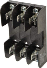 Ferraz Shawmut - 3 Pole, 10 to 14 AWG, 250/600 VAC/VDC, 30 Amp, Screw Mount Fuse Block - 5/16 Inch Diameter x 7 Inch Long x 4.55 Inch Wide x 2 Inch High Block - Apex Tool & Supply