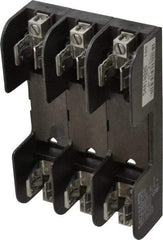 Ferraz Shawmut - 3 Pole, 14 to 2 AWG, 250/600 VAC/VDC, 60 Amp, Screw Mount Fuse Block - 5/16 Inch Diameter x 7 Inch Long x 4.55 Inch Wide x 2 Inch High Block - Apex Tool & Supply