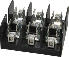 Ferraz Shawmut - 3 Pole, 14 to 2 AWG, 600 VAC/VDC, 60 Amp, Screw Mount Fuse Block - 4 Inch Long x 4.65 Inch Wide x 2.21 Inch High Block - Apex Tool & Supply