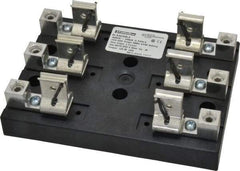 Ferraz Shawmut - 3 Pole, 6 to 2/0 AWG, 600 VAC/VDC, 100 Amp, Screw Mount Fuse Block - 4 Inch Long x 4.65 Inch Wide x 2.21 Inch High Block - Apex Tool & Supply