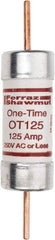 Ferraz Shawmut - 250 VAC/VDC, 125 Amp, Fast-Acting General Purpose Fuse - Clip Mount, 7-1/8" OAL, 20 at DC, 50 at AC kA Rating, 1-9/16" Diam - Apex Tool & Supply