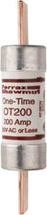 Ferraz Shawmut - 250 VAC/VDC, 200 Amp, Fast-Acting General Purpose Fuse - Clip Mount, 7-1/8" OAL, 20 at DC, 50 at AC kA Rating, 1-9/16" Diam - Apex Tool & Supply