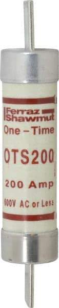 Ferraz Shawmut - 300 VDC, 600 VAC, 200 Amp, Fast-Acting General Purpose Fuse - Clip Mount, 9-5/8" OAL, 20 at DC, 50 at AC kA Rating, 1-13/16" Diam - Apex Tool & Supply