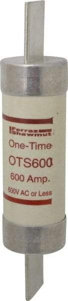 Ferraz Shawmut - 300 VDC, 600 VAC, 600 Amp, Fast-Acting General Purpose Fuse - Clip Mount, 13-3/8" OAL, 20 at DC, 50 at AC kA Rating, 3-1/8" Diam - Apex Tool & Supply