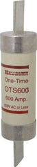 Ferraz Shawmut - 300 VDC, 600 VAC, 600 Amp, Fast-Acting General Purpose Fuse - Clip Mount, 13-3/8" OAL, 20 at DC, 50 at AC kA Rating, 3-1/8" Diam - Apex Tool & Supply