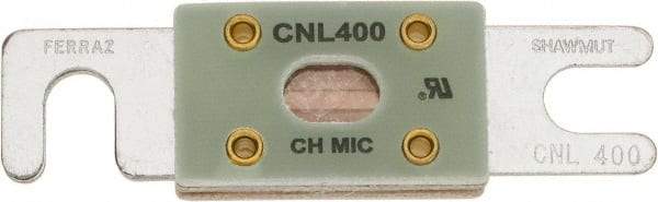 Ferraz Shawmut - 400 Amp Visible Link Flat Forklift & Truck Fuse - 32VAC, 32VDC, 3.18" Long x 0.75" Wide, Littelfuse CNL400, Bussman ANL400, Ferraz Shawmut CNL400 - Apex Tool & Supply