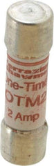 Ferraz Shawmut - 250 VAC, 2 Amp, Fast-Acting General Purpose Fuse - Clip Mount, 1-1/2" OAL, 10 at AC kA Rating, 13/32" Diam - Apex Tool & Supply
