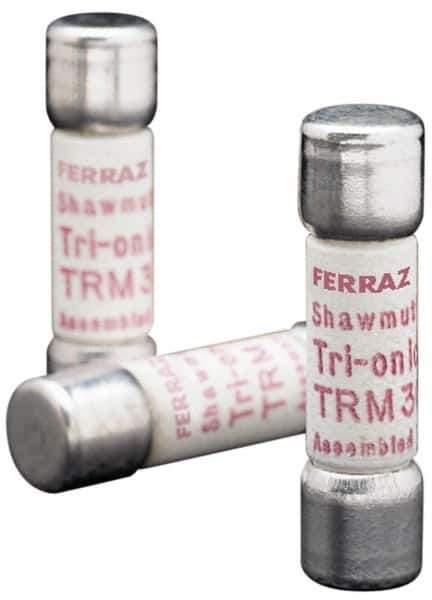 Ferraz Shawmut - 250 VAC, 0.2 Amp, Time Delay General Purpose Fuse - Clip Mount, 1-1/2" OAL, 10 at AC kA Rating, 13/32" Diam - Apex Tool & Supply