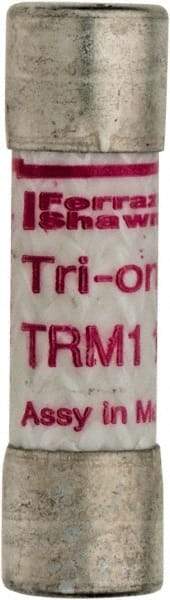 Ferraz Shawmut - 250 VAC, 1.13 Amp, Time Delay Midget Fuse - Clip Mount, 1-1/2" OAL, 10 at AC kA Rating, 13/32" Diam - Apex Tool & Supply