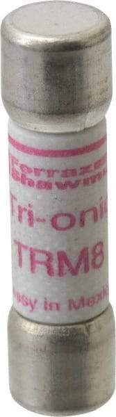 Ferraz Shawmut - 250 VAC, 8 Amp, Time Delay General Purpose Fuse - Clip Mount, 1-1/2" OAL, 10 at AC kA Rating, 13/32" Diam - Apex Tool & Supply