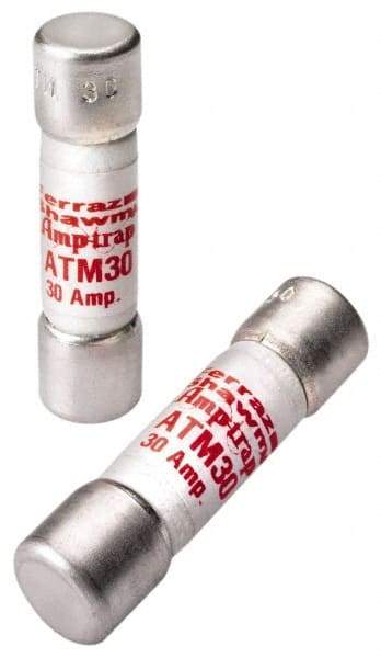 Ferraz Shawmut - 600 VAC/VDC, 0.13 Amp, Fast-Acting General Purpose Fuse - Clip Mount, 1-1/2" OAL, 100 at AC/DC kA Rating, 13/32" Diam - Apex Tool & Supply