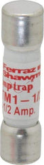 Ferraz Shawmut - 600 VAC/VDC, 1.5 Amp, Fast-Acting General Purpose Fuse - Clip Mount, 1-1/2" OAL, 100 at AC/DC kA Rating, 13/32" Diam - Apex Tool & Supply