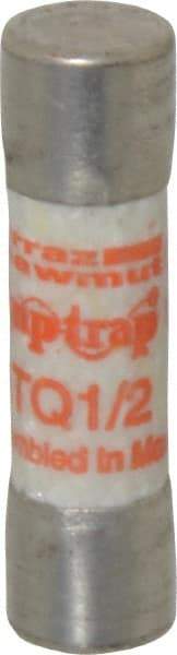 Ferraz Shawmut - 500 VAC, 0.5 Amp, Time Delay General Purpose Fuse - Clip Mount, 1-1/2" OAL, 10 at AC kA Rating, 13/32" Diam - Apex Tool & Supply
