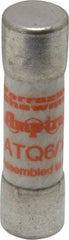 Ferraz Shawmut - 500 VAC, 0.6 Amp, Time Delay General Purpose Fuse - Clip Mount, 1-1/2" OAL, 10 at AC kA Rating, 13/32" Diam - Apex Tool & Supply