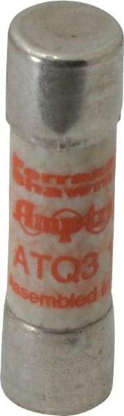 Ferraz Shawmut - 500 VAC, 3.5 Amp, Time Delay General Purpose Fuse - Clip Mount, 1-1/2" OAL, 10 at AC kA Rating, 13/32" Diam - Apex Tool & Supply