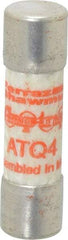 Ferraz Shawmut - 500 VAC, 4 Amp, Time Delay General Purpose Fuse - Clip Mount, 1-1/2" OAL, 10 at AC kA Rating, 13/32" Diam - Apex Tool & Supply