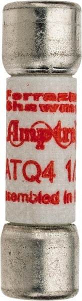 Ferraz Shawmut - 500 VAC, 4.5 Amp, Time Delay General Purpose Fuse - Clip Mount, 1-1/2" OAL, 10 at AC kA Rating, 13/32" Diam - Apex Tool & Supply
