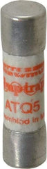 Ferraz Shawmut - 500 VAC, 5 Amp, Time Delay General Purpose Fuse - Clip Mount, 1-1/2" OAL, 10 at AC kA Rating, 13/32" Diam - Apex Tool & Supply